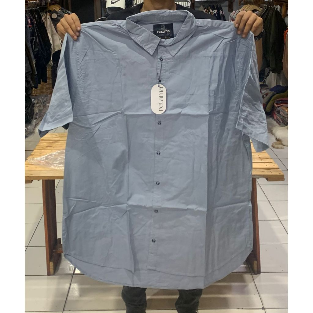 KEMEJA LENGAN PENDEK RETAMA SUPER JUMBO 6XL, 7XL DAN 8XL / RETAMA KEMEJA FORTUNE SUPER JUMBO PREMIUM