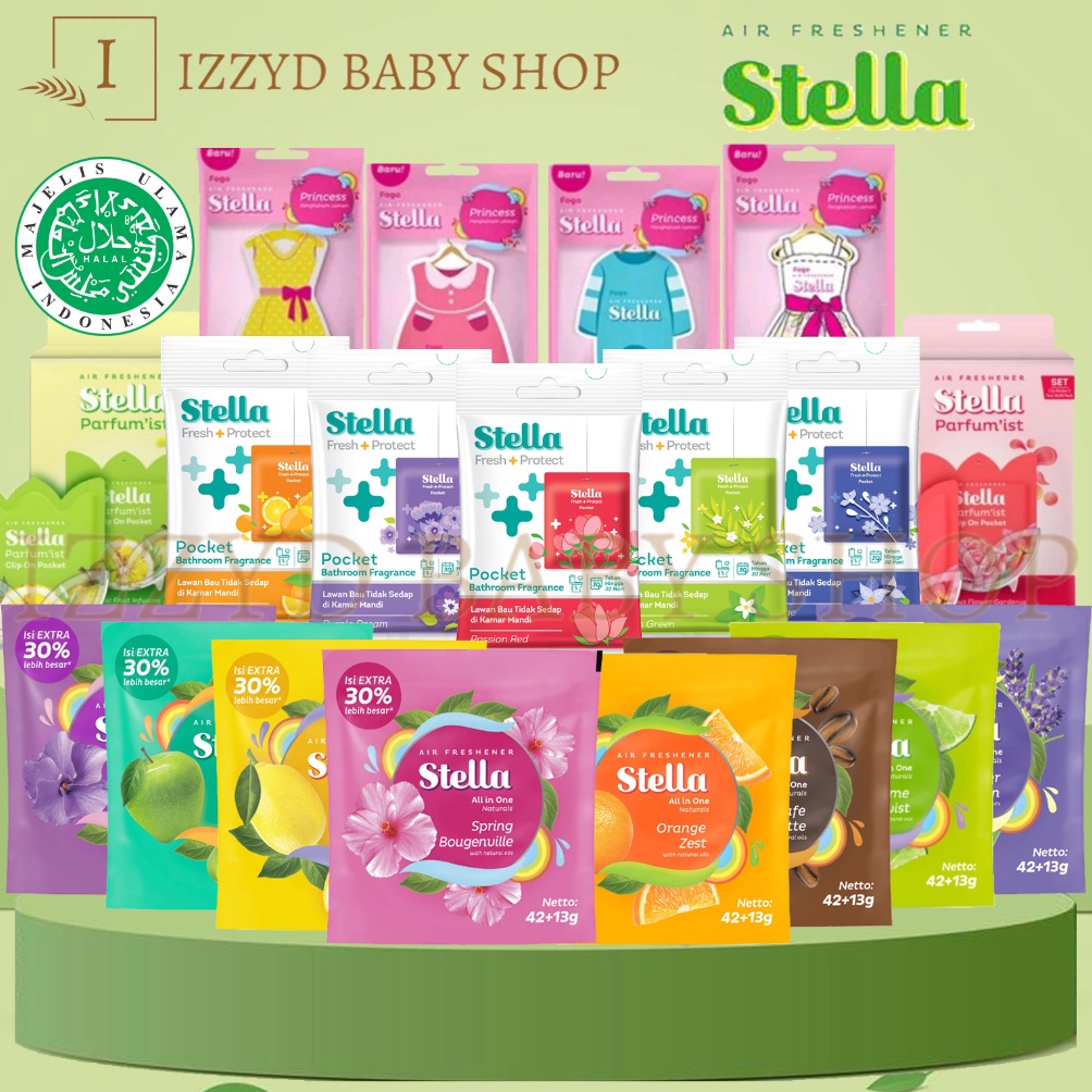 Hemat Stella All In One pocket clip on daily fogo Lavender Garden Pengharum Ruangan stella gantung s