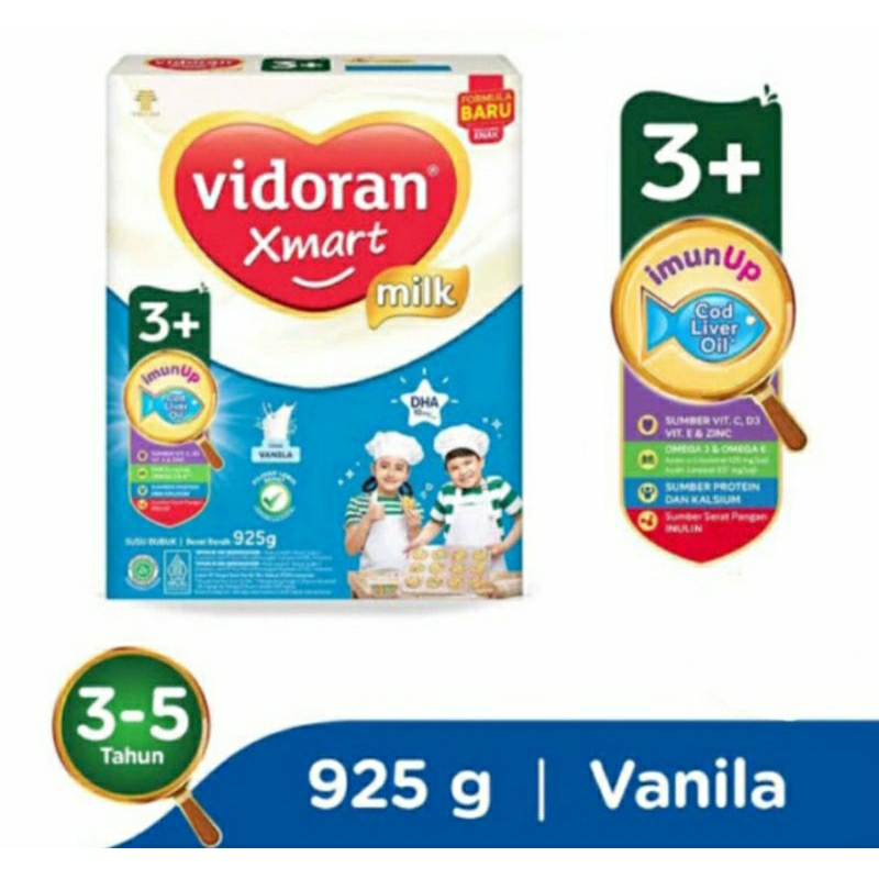 

Vidoran Xmart 3+ Vanila Madu 925gr