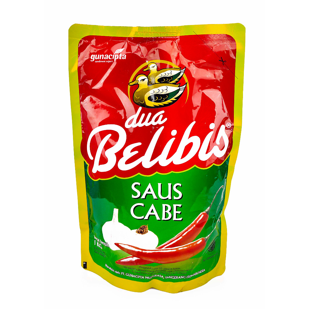 

Saus Sambal Cabe DUA BELIBIS 1 Kg Pouch Refill Chilli Sauce