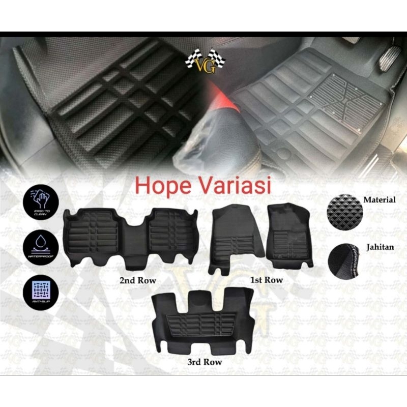 Karpet 5d Avanza 2022 Elite Style Karpet Mangkuk 5d Avanza 2022 2023 2024 2025 Motif Diamond