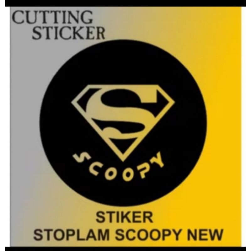 stiker cutting variasi motir gambar lampu belakang motor scoopy 2020,2021,2022,2023,2024