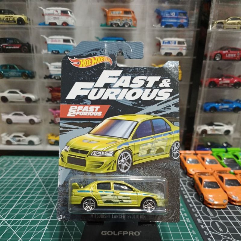 Hotwheels Fast and furious Mitsubishi Lancer Evolution Hijau