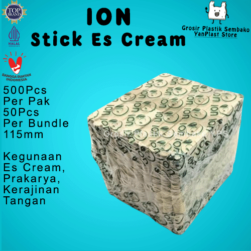 

Stik Es Krim Kayu 500Pcs Kayu Pinus FoodGrade Aman untuk Makanan