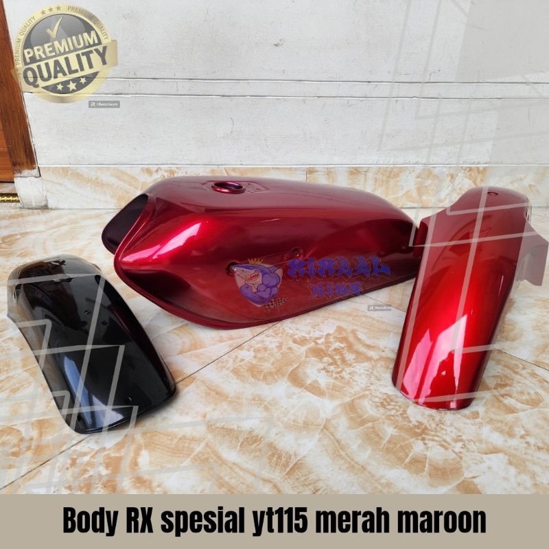 body bodi tangki tengki rx spesial YT full set merah maroon