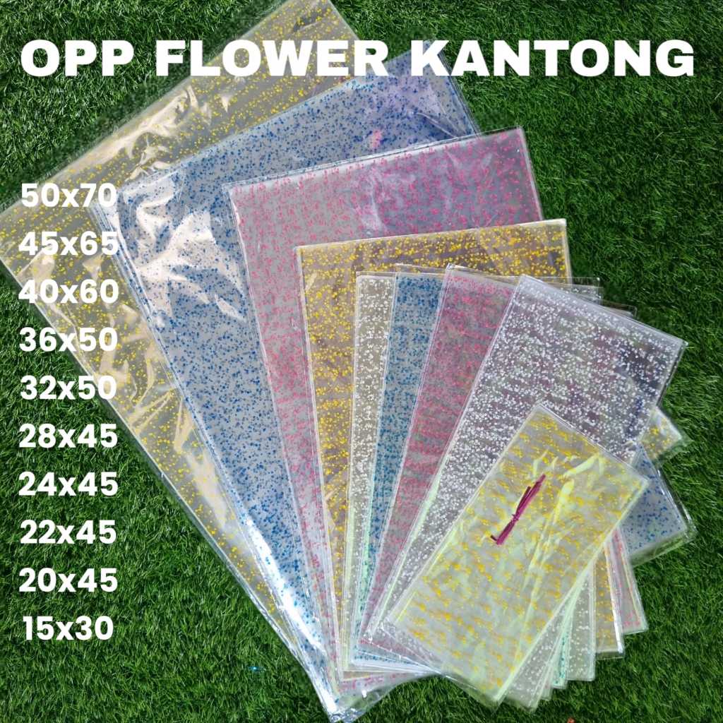 

Opp Flower Tebal Plastik Snack Isi 12 Pcs