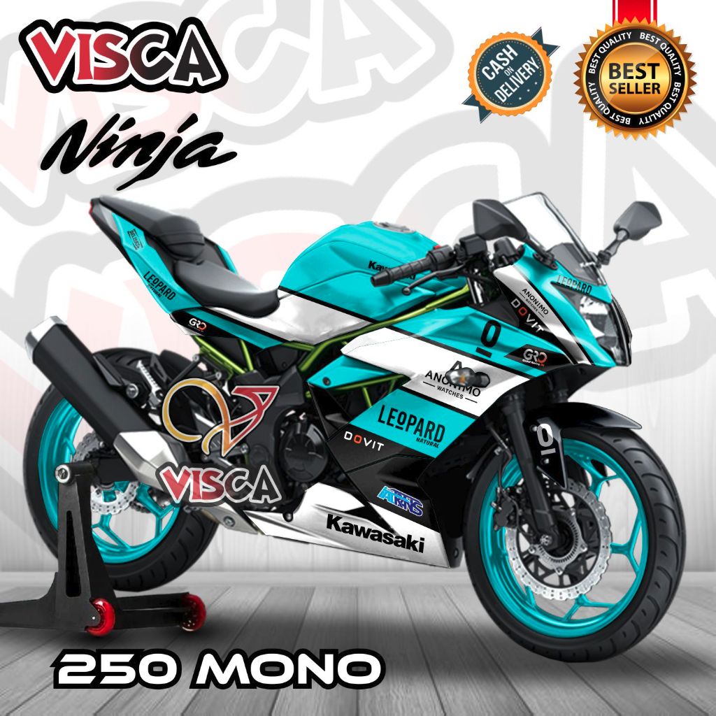 Decal Ninja 250RR Mono Full Body Stiker Ninja 250SL Striping Ninja 250 Sl Mono Dekal Ninja 250 Mono 