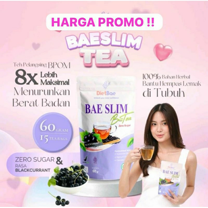 Bae Slim Tea Pelangsing Badan Teh Diet Detox DietBae Baeslim Menurunkan Berarat Badan Bpom
