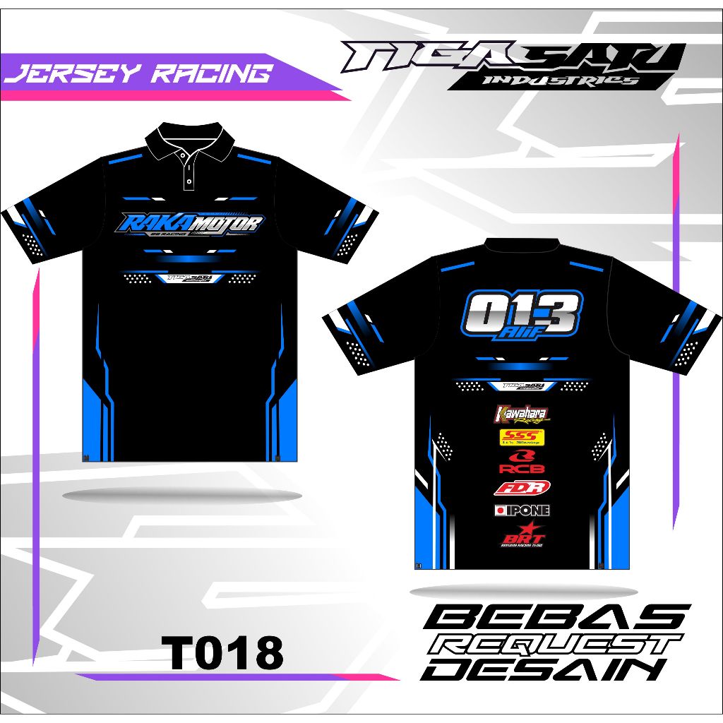 KAOS JERSEY RACING CUSTOM FULL PRINTING JERSEY BALAP JERSEY BISA UBAH NAMA NOMOR JERSEY RACING TEAM 
