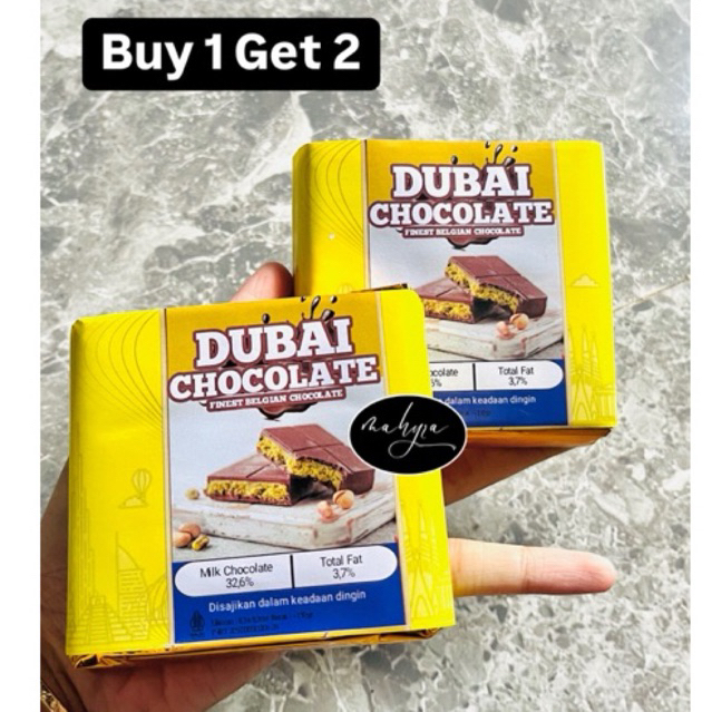 

(BUY 1 GET 2) DAPAT 2 batang Coklat dubai mini | Chocolate dubai pistacio kunafa mini | Coklat dubai mini pistacio kunafa | Bundling harga murah coklat dubai | Coklat dubai murah | Coklat dubai enak