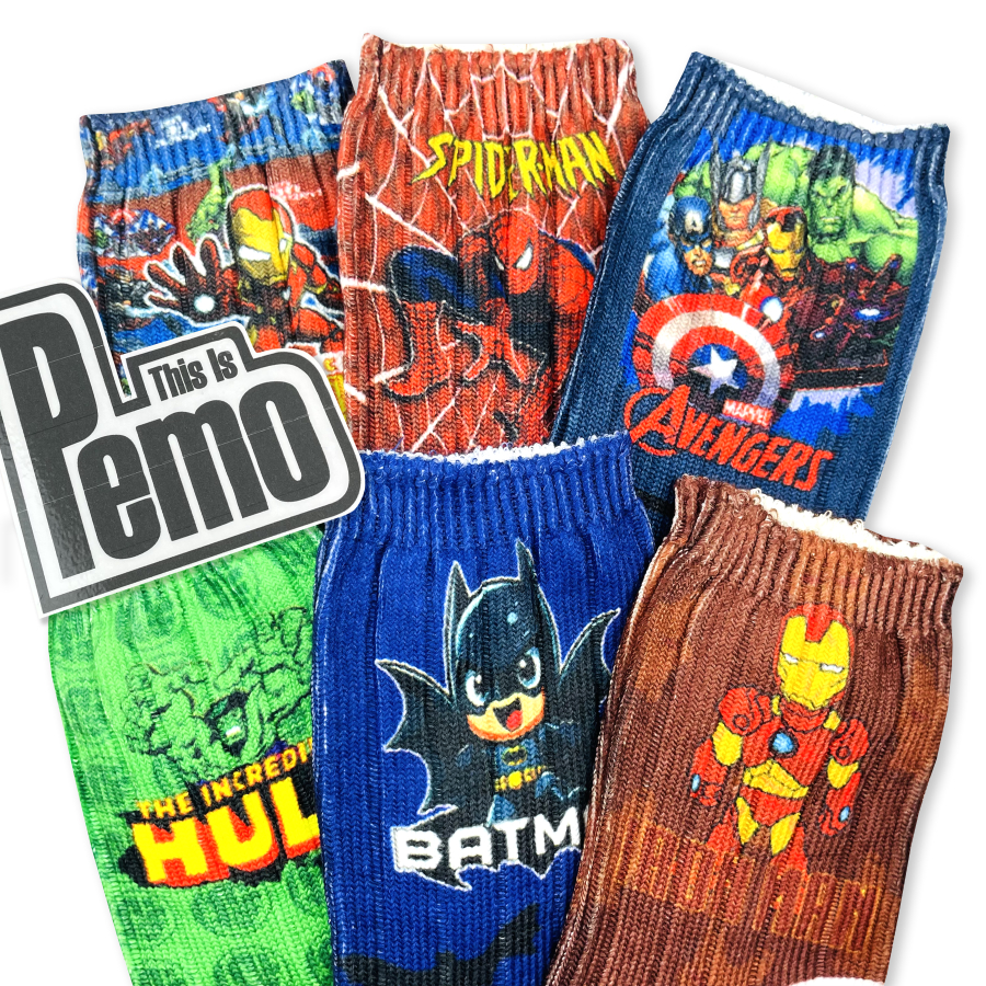 THIS IS PEMO - Kaos Kaki FullPrint Anak Karakter MARVEL