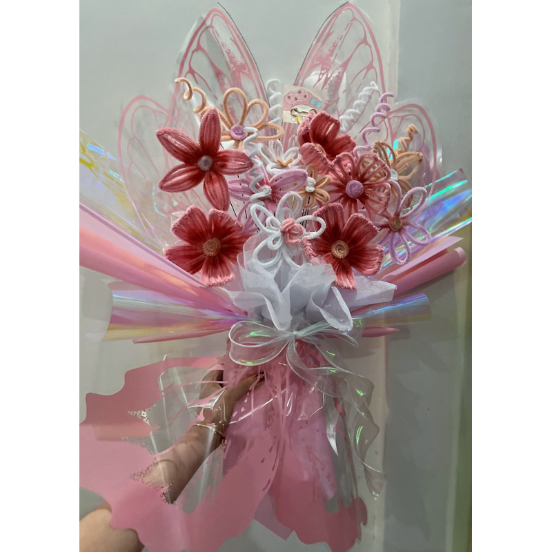 Kawat bulu bouquet kupu-kupu/ pipeline buket kupu-kupu