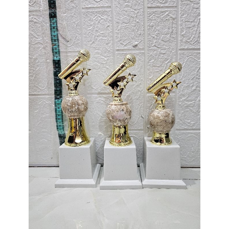 trophy Piala marmer MIC impor 1 set