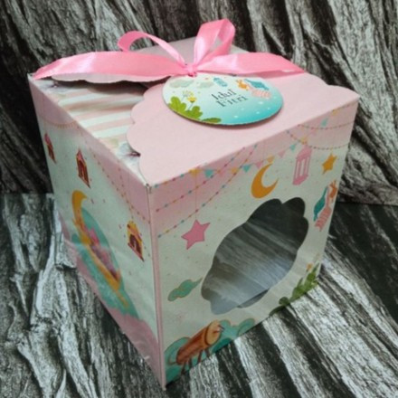 

5 Pcs Dus Hampers Lebaran Box 3 Toples Kue Kering 250 Gr Idul Fitri Mubarak