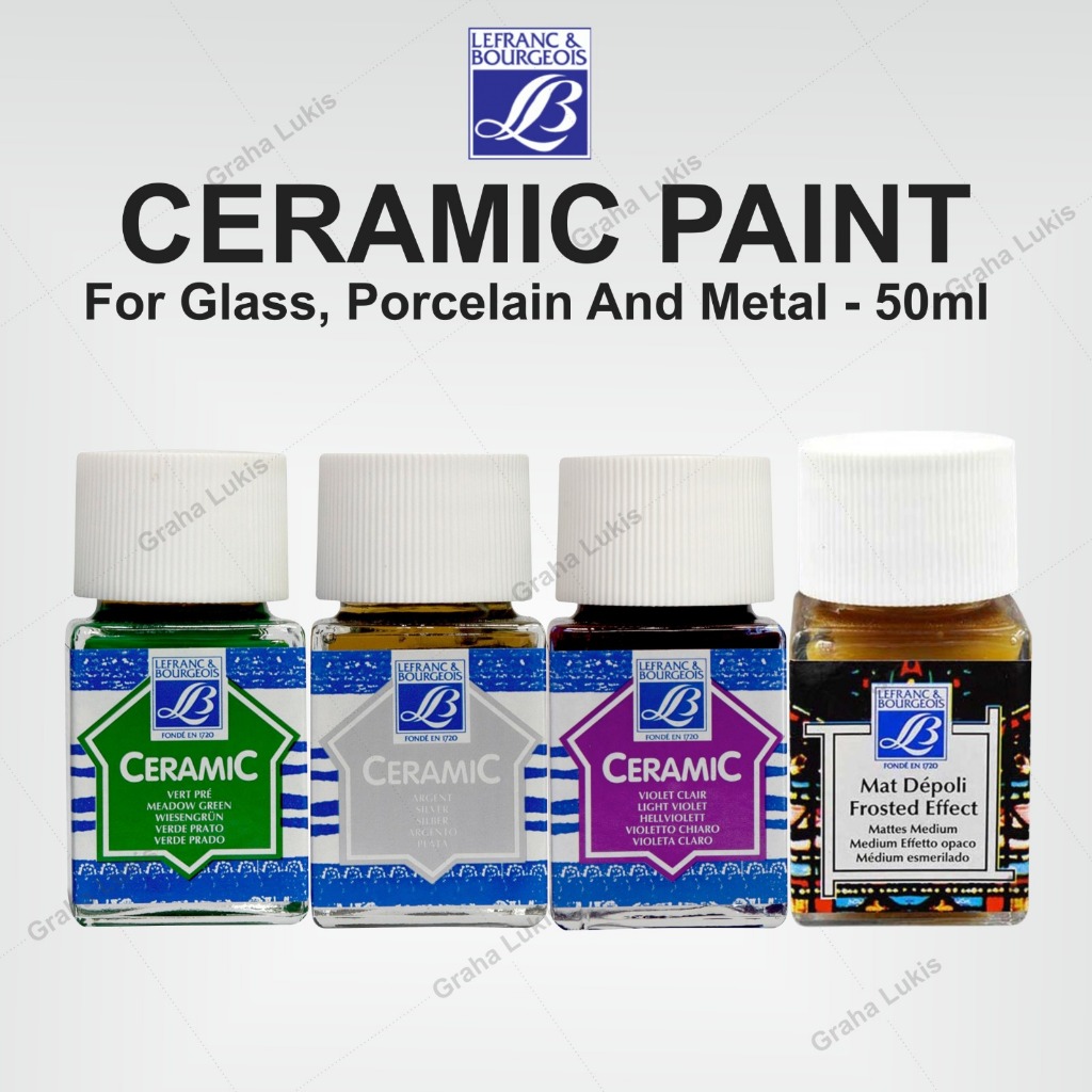 

Lefranc & Bourgeois Ceramic Paint / Cat Keramik / Porselain / Logam / Kaca