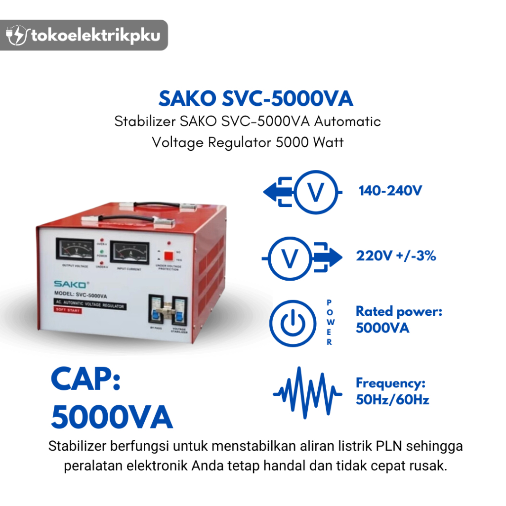 Stabilizer SAKO SVC5000VA SVC 5000 VA Stabil (SVC-5000 DS)
