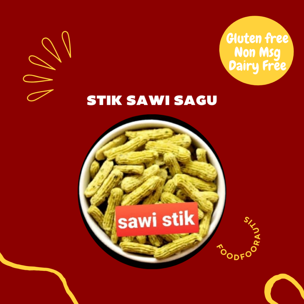 

Sawi Sagu Stik Gluten Free Tanpa Msg