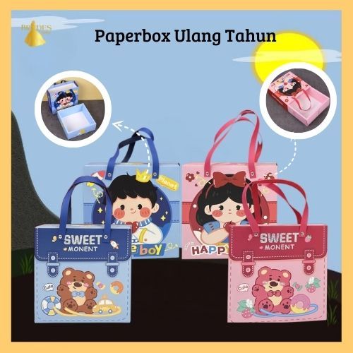 

BD Kotak Ulang Tahun Anak / Paperbag Kotak Ultah / Godiebag Ulang Tahun Berkarakter / Paperbag Ulang Tahun Lucu PP53