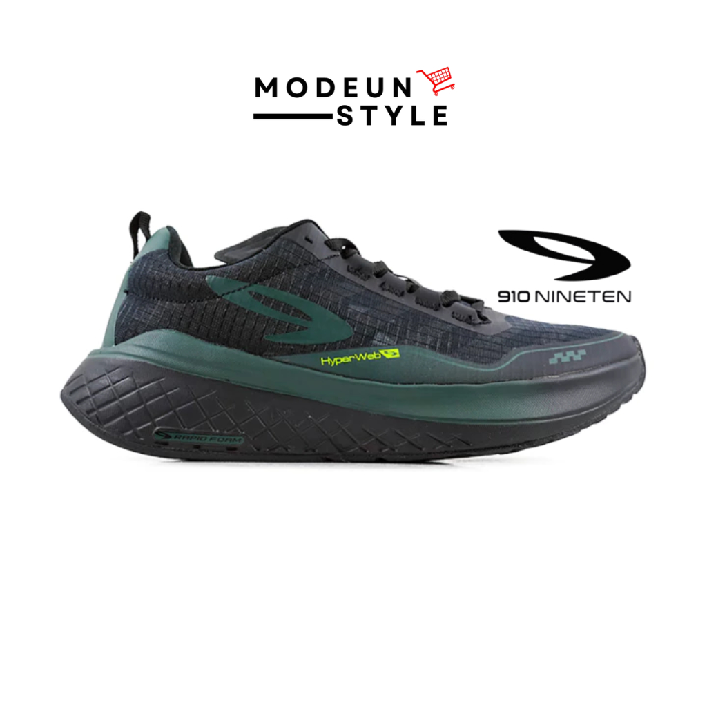 ULTRA EKIDEN 1.0 HIJAU TUA HIJAU NEON/SEPATU LARI ULTRA EKIDEN 910 NINETEN