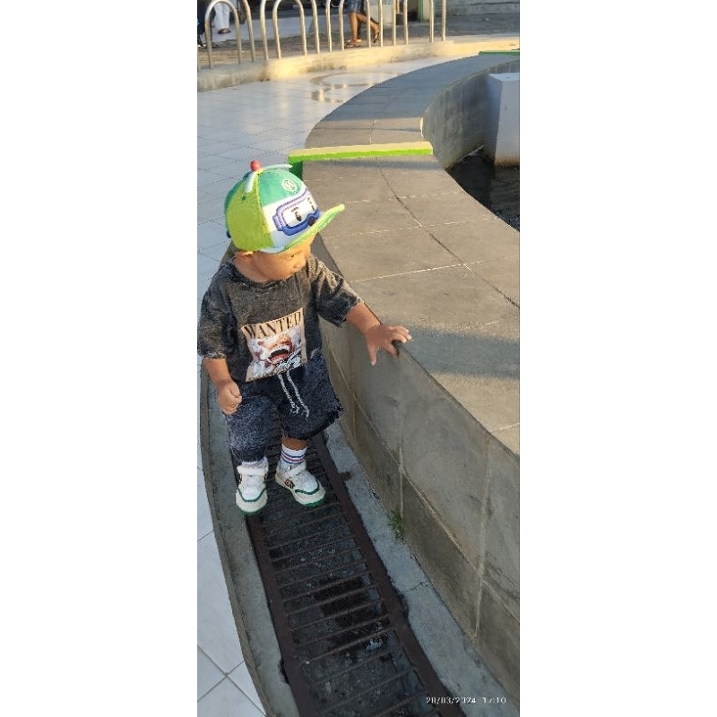 topi second branded anak