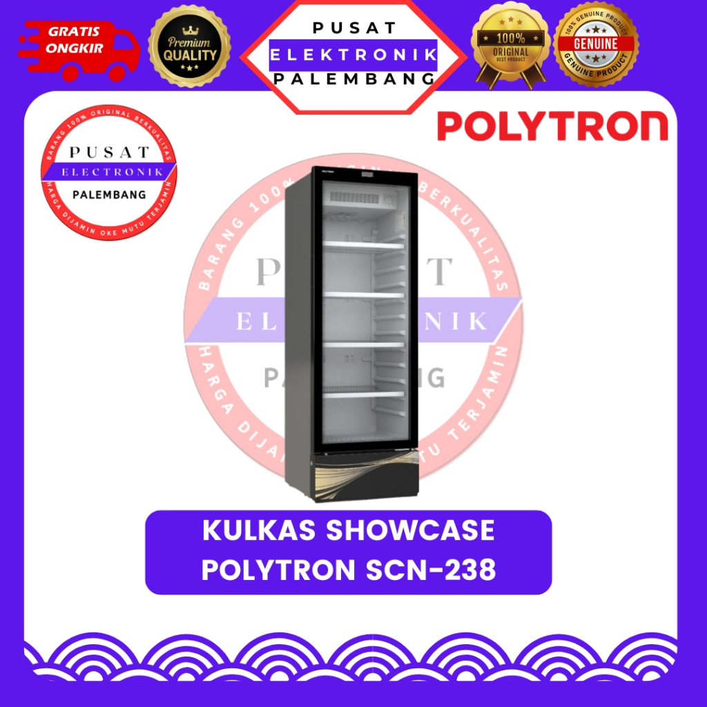 KULKAS SHOWCASE POLYTRON SCN-238 KULKAS SHOWCASE PALEMBANG