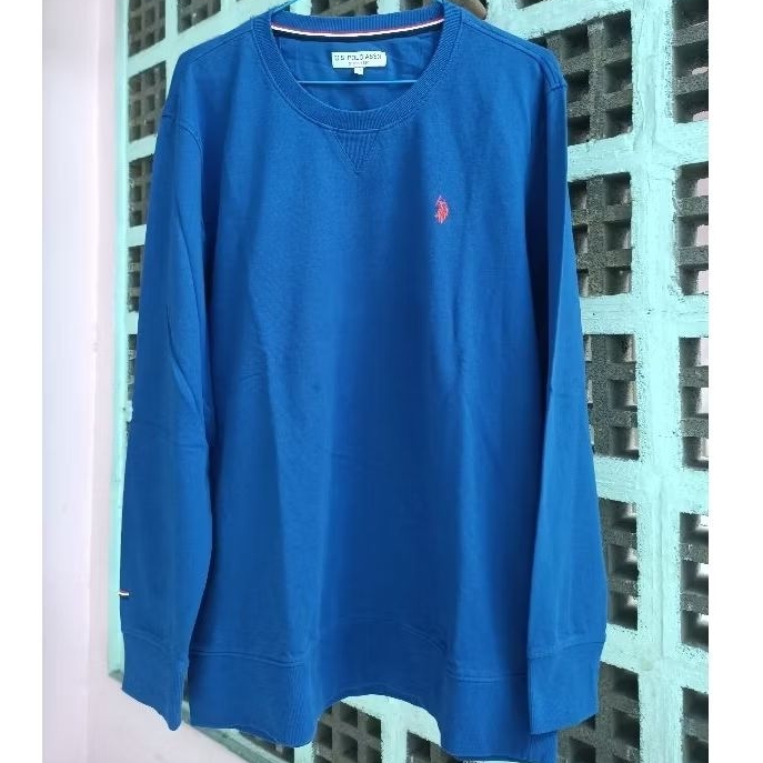 CARDIGAN POLO BIRU US POLO ASSN SECOND baju lengan panjang