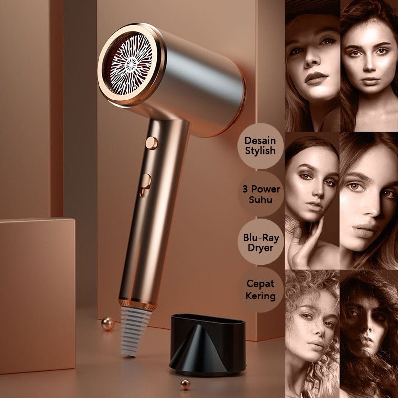 Hair Dryer Premium Ion Negatif 100 % Original Hair Drayer Panas Dingin Low Watt