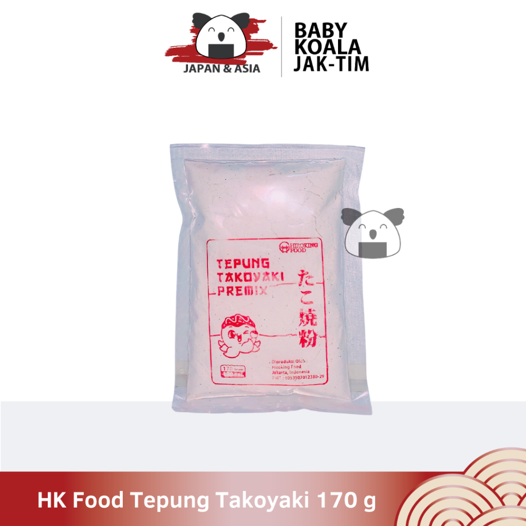 

HIROKING FOOD Tepung Takoyaki Premix 170 g - Jaktim