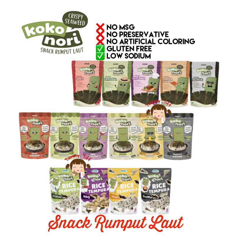 

KOKO NORI Abon Rumput Laut Tabur | kokonori Seaweed Flake | Snack Cemilan Sehat Anak Cemilan Anak Sehat