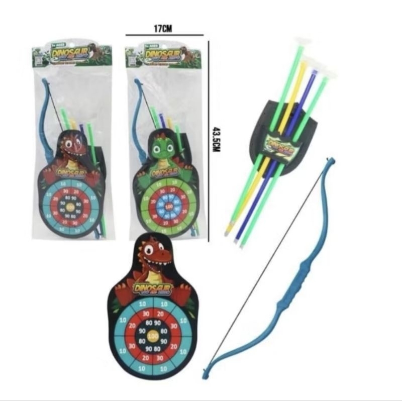Mainan edukasi anak anak panah cross bow crossbow memanah panahan dart board busur archery arrow tem