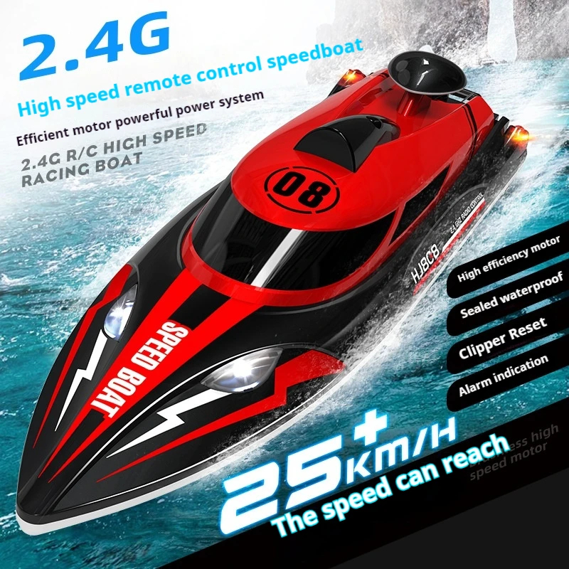 rc boat HJ808 2.4ghz 25kmh speed 150 meter kontrol kapal rc speed boat