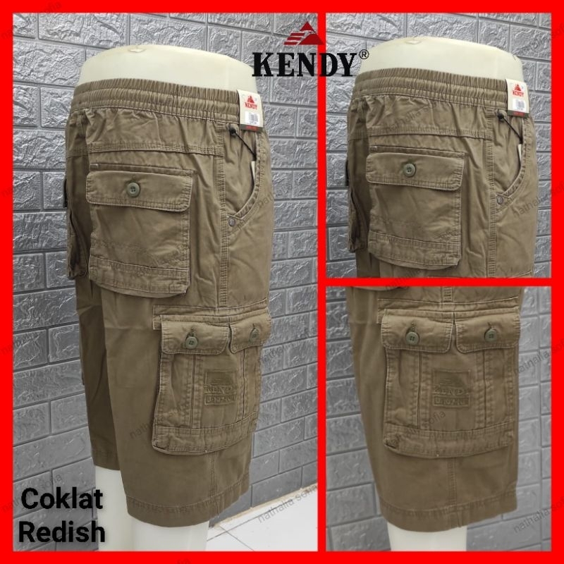 KENDY size 27--38 CELANA 7/8 (di bawah lutut) CARGO PRIA / CELANA PENDEK CARGO PINGGANG KARET PRIA
