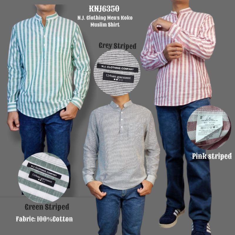 N.J Clothing Men's Koko Muslim Shirt KNJ6350