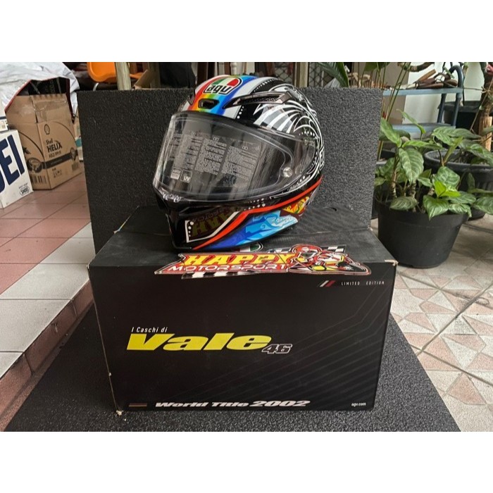 AGV PISTA GP RR WORLD TITLE ROSSI 2002 - ORIGINAL AGV 100%