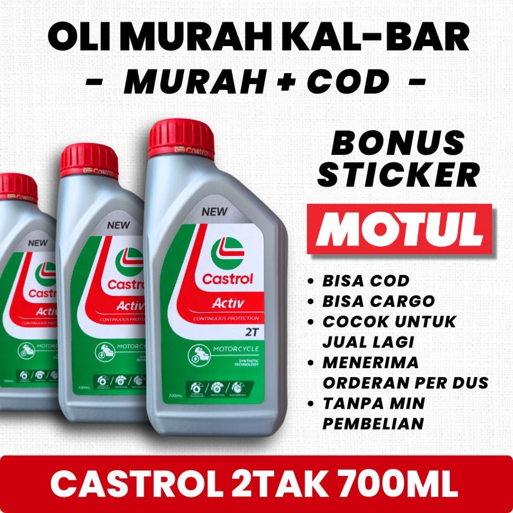 (BONUS STICKER) OLI SAMPING 2 TAK CASTROL ACTIVE