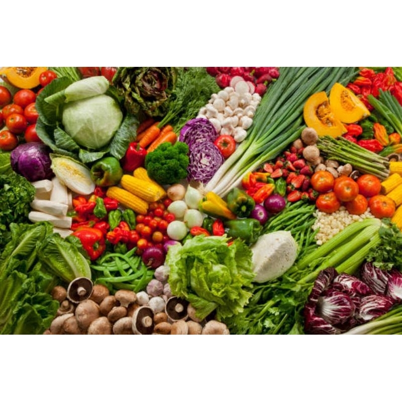 

segala jenis sayur mayur segar