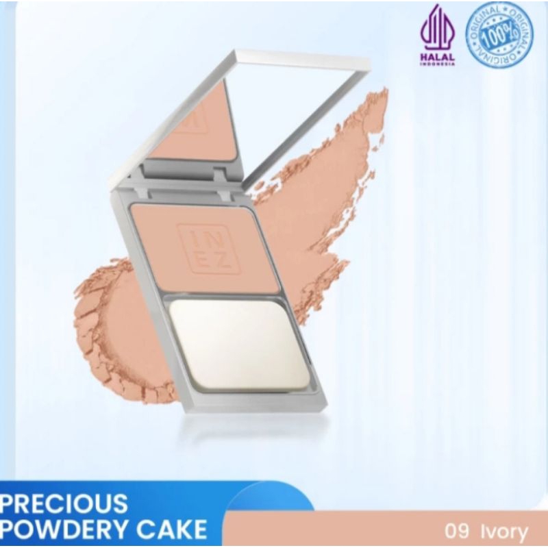 Inez Precious Powdery Cake/PPC/TWC/Bedak Padat-Ivory-09