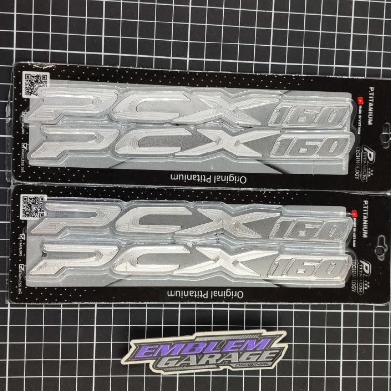 Emblem Pcx 160 Titanium Silver Vietnam