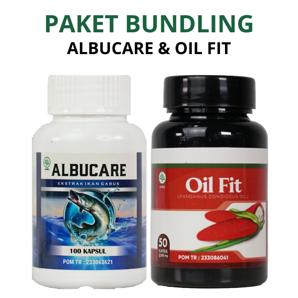 Paket Bundling Albucare Kapsul & Kapsul Oil Fit Merchant Herbal