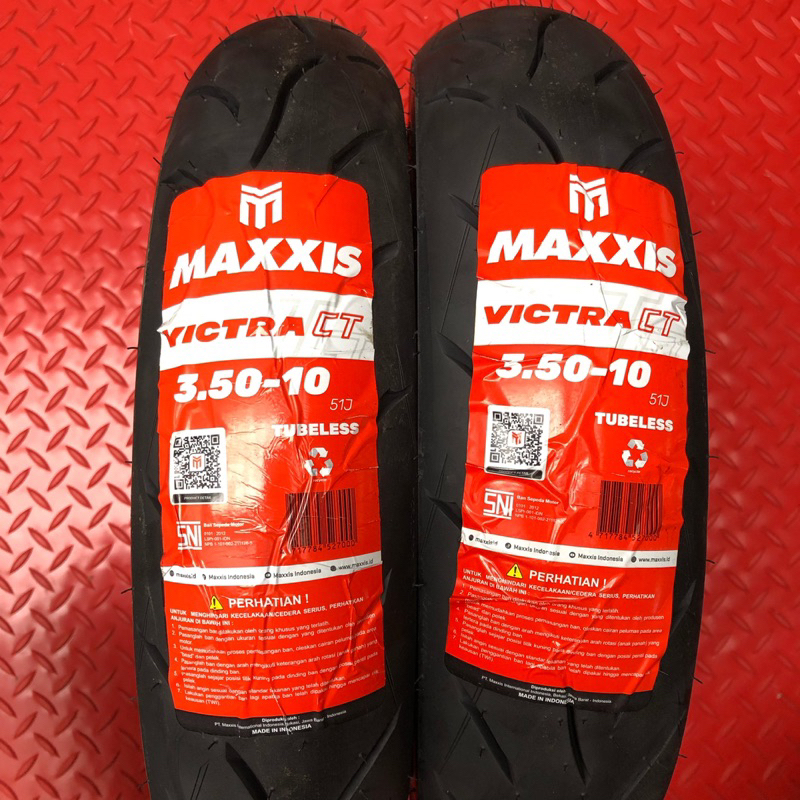 Ban Tubeless Vespa Maxxis Victra 3.50-10 Ring 10 Vespa Excel PX Exclusive Spartan Zip