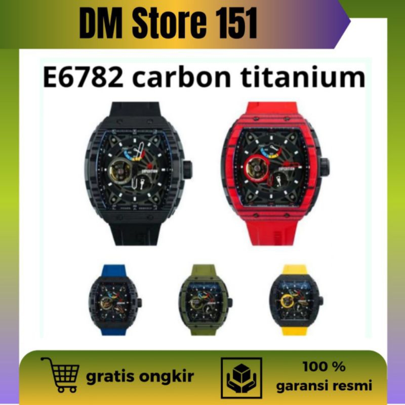 jam tangan E6782 Carbon Titanium Bekas