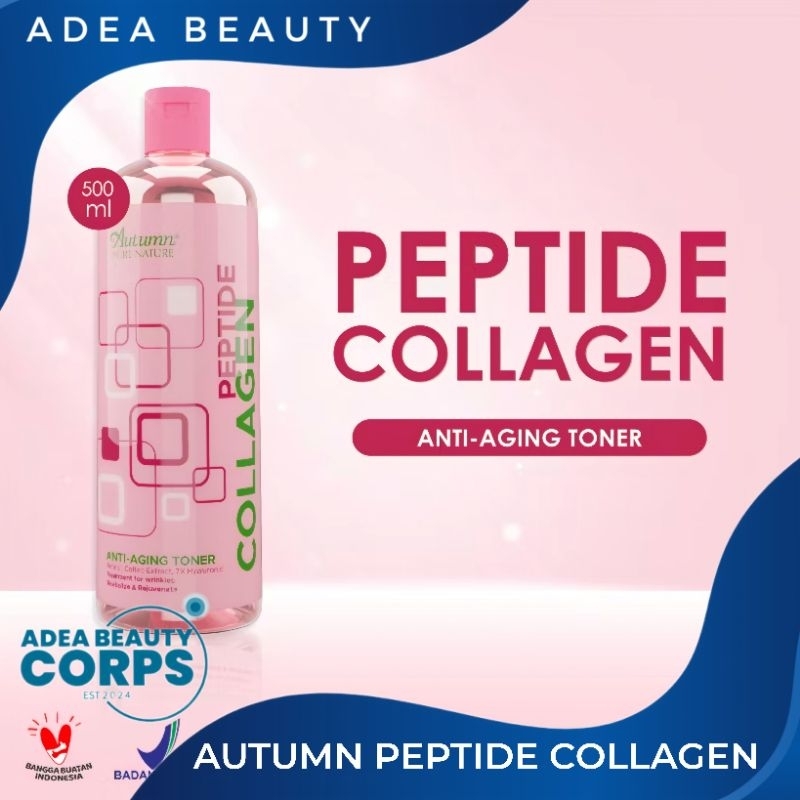 [ADEA] AUTUMN - Peptide Collagen Anti-Aging Toner 500ml - AUTUMN TONER COLLAGEN - TONER AUTUMN PINK
