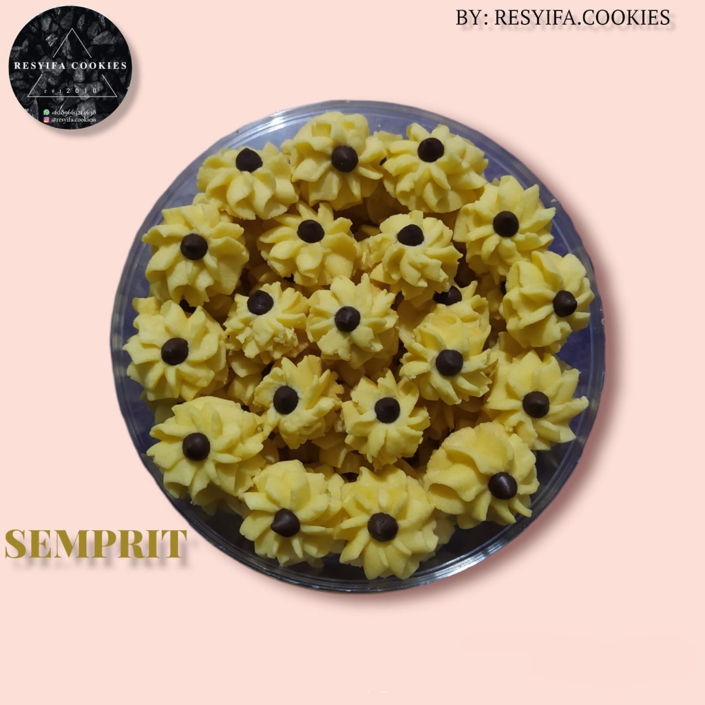 

Kue Semprit Choco Chip / Kue Kering Semprit Kue Jadul 500gram Home Made