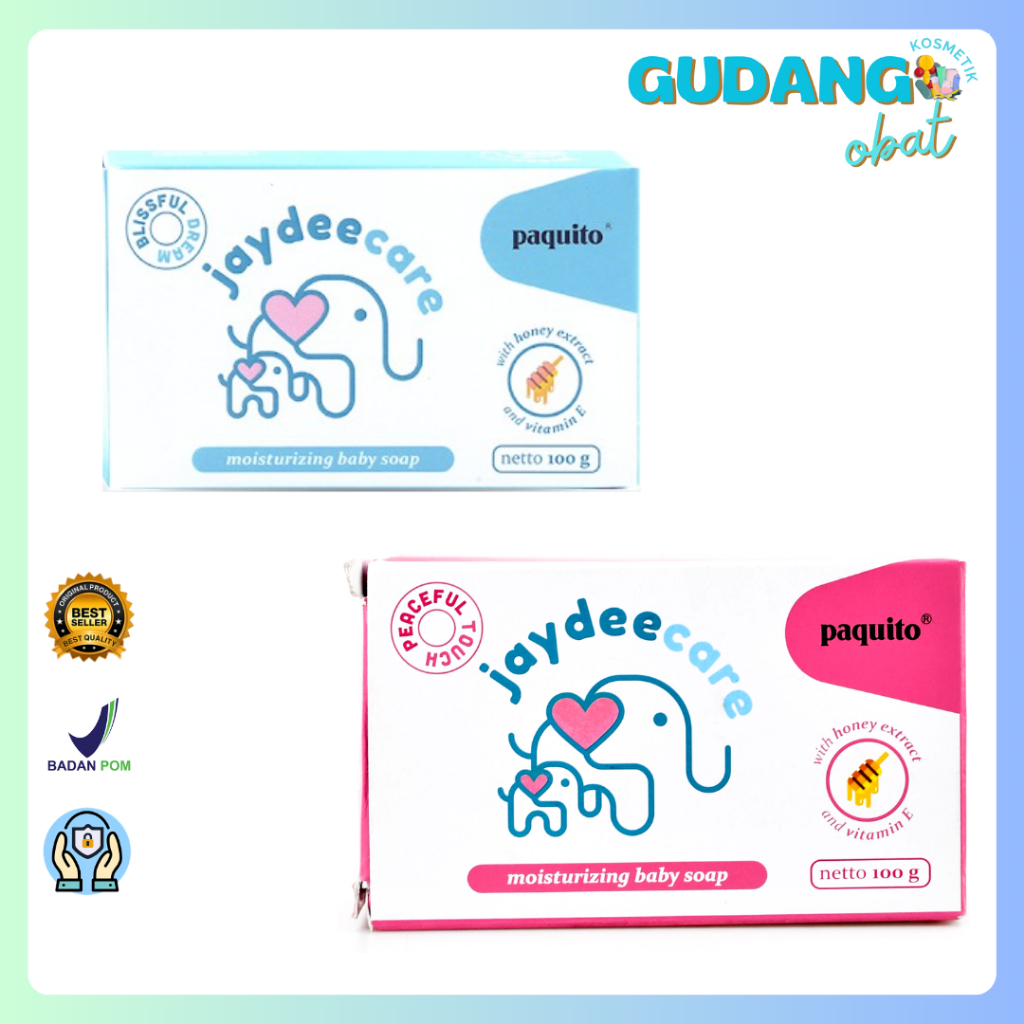 Paquito Soap Jaydeecare Blue, Paquito Soap Jaydeecare Pink 100 Gr