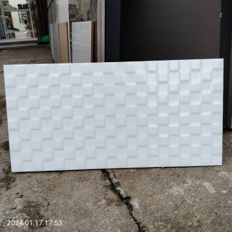 Keramik Dinding Glossy Kamar Mandi Dapur KIA Devon White 30x60