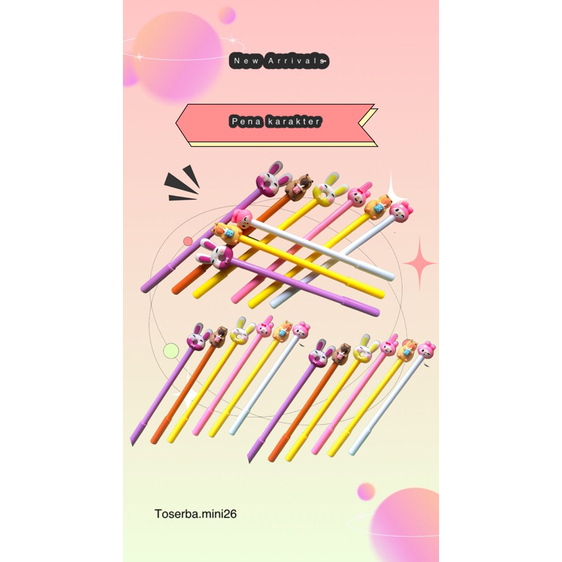 

PULPEN PENA GEL MOTIF KARAKTER LUCU PEN CUTE STUDENT