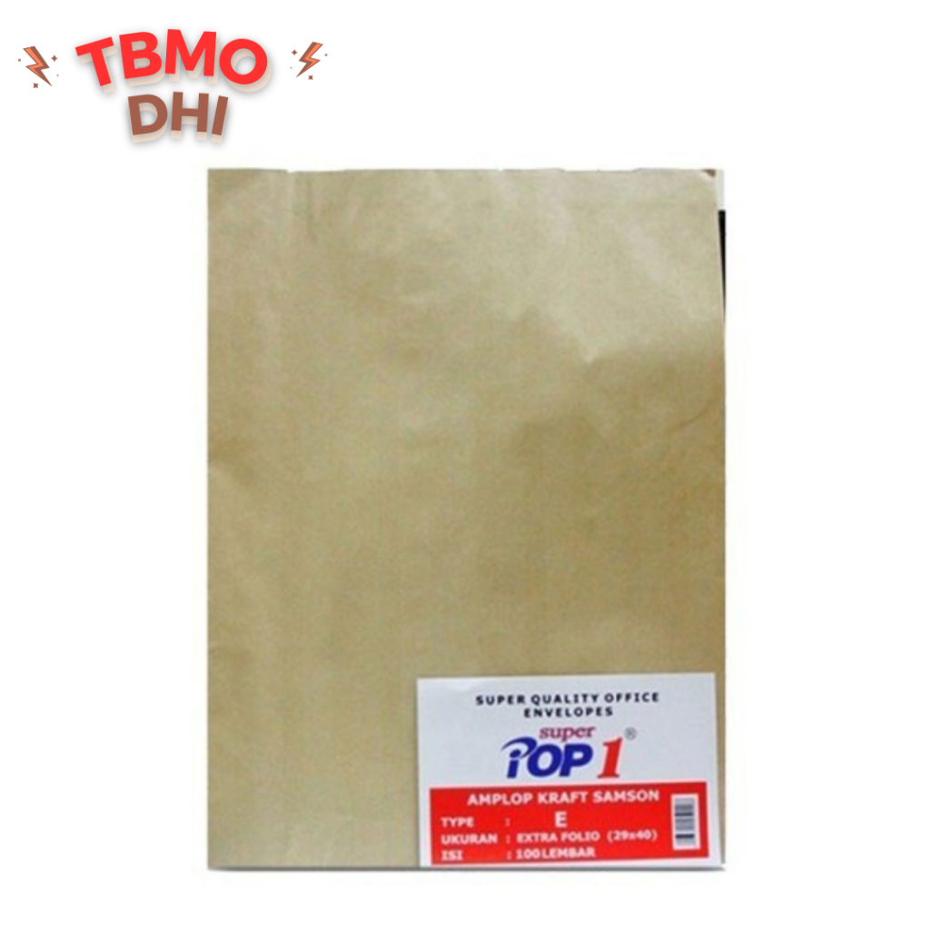 

TBMO AMPLOP COKLAT SAMSON KRAFT POP 1 E (S-1)A PER PACK ISI 100PCS