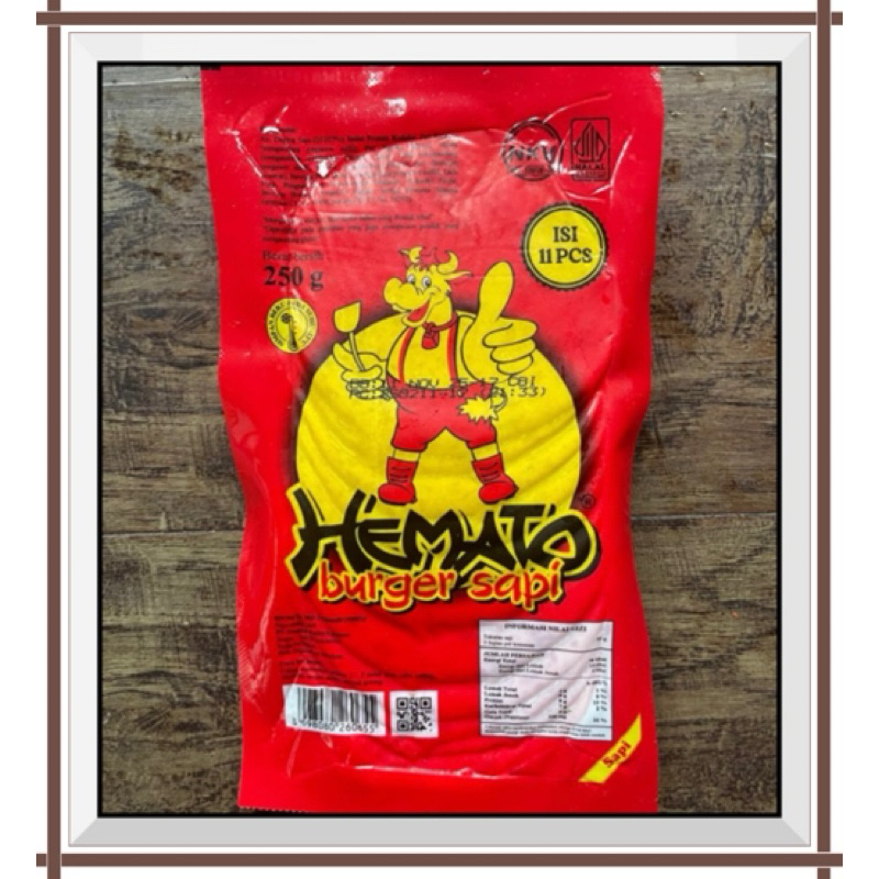 

Hemato Burger Sapi 250 gr - Beef Burger