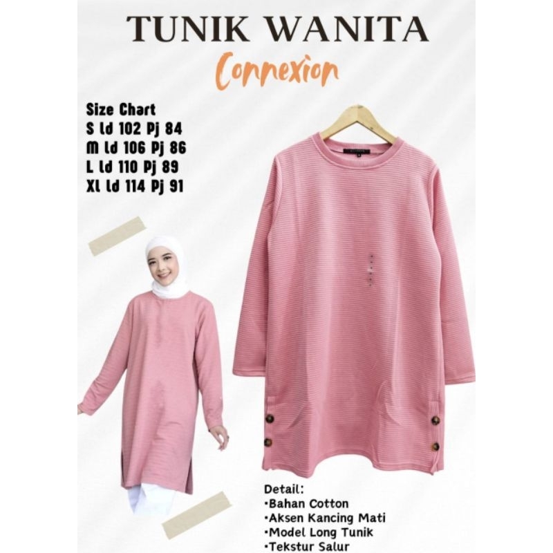 COD | TUNIK WANITA DEWASA MERK CONNEXION BAHAN HALUS TEBAL BAJU BRANDED MATAHARI MURAH BEST SELLER O