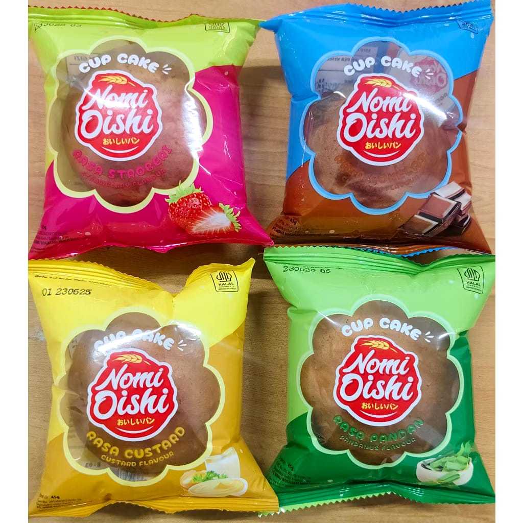 

nomi oishi cupcake bolu krim setengah dus 30pcs varian lengkap bisa mix rasa